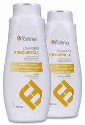 [009633] Duplo Farline Champú Frecuencia, 2 x 500 ml