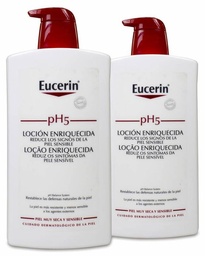 [011954] Duplo Eucerin Ph5 Loción Enriquecida, 2 Unidades x 1000 ml