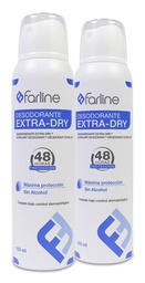 [035131] Duplo Farline Desodorante Spray Extra-Dry, 2 Uds