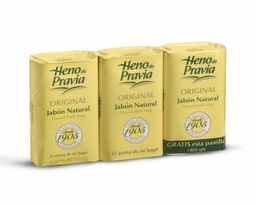 [043463] Pack Heno de Pravia Jabón Natural, 2 + 1 Pastillas