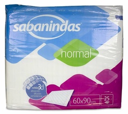 [165831] Sabanindas Normal 60 x 90 cm, 25 Uds