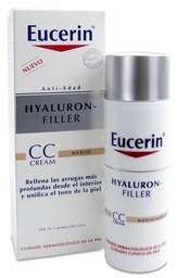 [177276] Eucerin Hyaluron-Filler CC Cream Tono Medio, 50 ml