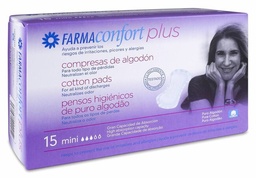 [178352] FarmaConfort Plus Compresas Mini, 15 Uds