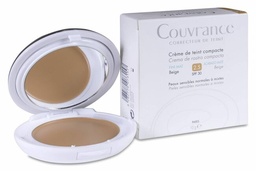 [179256] Avène Couvrance Crema Compacta Acabado Mate Tono 2.5 Beige SPF 30, 9,5 g