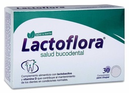 [180654] Lactoflora Salud Bucodental Sabor Menta, 30 Comprimidos