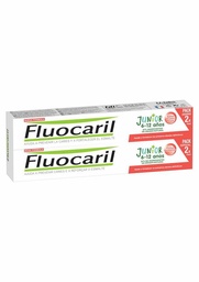 [186750] Duplo Fluocaril Gel Junior Frutos Rojos, 2 x 75 ml