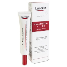 [186818] Eucerin Hyaluron-Filler + Volume-Lift Contorno de Ojos SPF 15, 15 ml