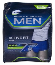 [187311] Tena Men Pants Active Fit Talla L, 8 Uds