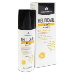 [187359] Heliocare 360º Gel Oil-free SPF 50+ Tono Beige, 50 ml