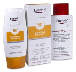 [187387] Eucerin Sun Loción Extra Light Sensitive Protect SPF 50+, 150 ml