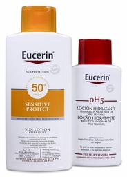 [187388] Eucerin Sun Loción Extra Light Sensitive Protect SPF 50+, 400 ml