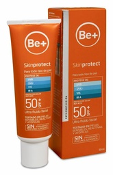 [190297] Be+ Skin Protect Ultra Fluido Facial FPS 50+, 50 ml