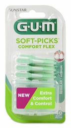 [191467] GUM Soft-Picks Comfort Flex Regular, 40 Uds