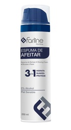 [199541] Farline Hombre Espuma de Afeitar 3 en 1 250 ml, 1 Ud