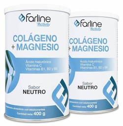 [013738] Duplo Farline Activity Colágeno y Magnesio Sabor Neutro, 2 x 400 g