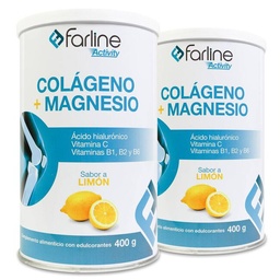 [077777] Pack Farline Activity Colágeno+Magnesio Sabor Limón, 2 Uds