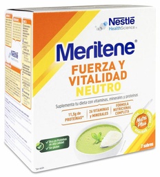 [162591] Meritene Fuerza y Vitalidad Neutro al Plato Sobres, 7 Sobres