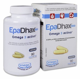 [162828] EpaDhax Omega 1000 mg, 90 Cápsulas