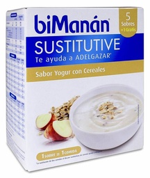 [166986] biManán Crema Yogur con Cereales 312 g, 6 Uds