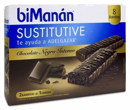 [166987] biManán Barrita Chocolate Intenso 40g, 10 Uds