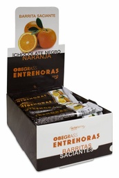 [179588] Obegrass Barritas Entrehoras Chocolate Negro con Naranja, 20 Uds