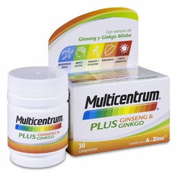 [187303] Multicentrum Plus Ginseng & Ginkgo, 30 Comprimidos