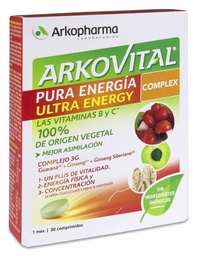 [189926] Arkopharma Arkovital Pura Energía Ultra Energy, 30 Comprimidos