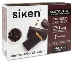 [193000] Siken Barritas Sustitutivas sabor Chocolate, 8 Uds