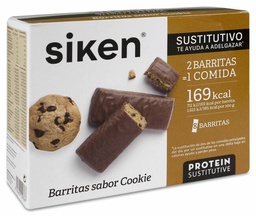 [193001] Siken Barritas Sustitutivas sabor Cookie, 8 Uds