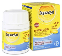 [195277] Supradyn Memoria 50+ Vitaminas, 30 Comprimidos