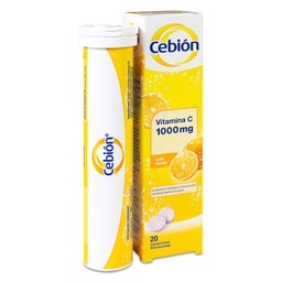 [196435] Cebion 1000 mg Sabor Naranja, 20 Comprimidos Efervescentes