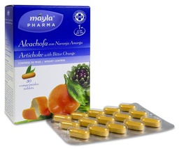 [181801] Máyla Pharma Alcachofa con Naranja Amarga, 30 Comprimidos