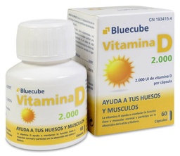 [193415] Bluecube Vitamina D 2000 UI, 60 Cápsulas