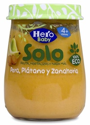 [186571] Hero Baby Solo Pera, Plátano y Zanahoria, 120 g