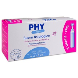 [178708] PHY Bebé Suero Fisiológico, 50 Uds