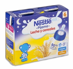 [329912] Nestlé Pijama Leche y Cereales Brick, 2 Uds