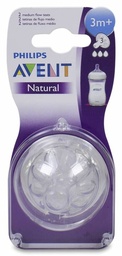 [167950] Philips Avent Tetina Natural +3 Meses, 2 Uds