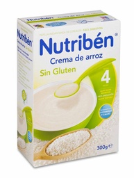 [355107] Nutriben Crema de Arroz sin Gluten, 300 g