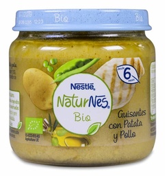 [188546] Nestlé Naturnes BIO Tarrito Guisantes, Patata y Pollo, 120 g