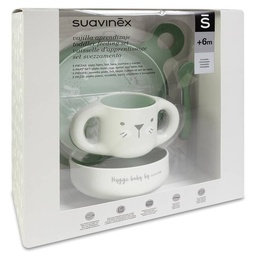 [158372] Suavinex Vajilla de Aprendizaje Verde +6 Meses, 1 Ud