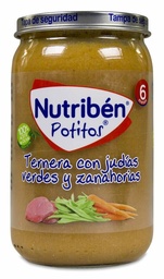 [192068] Nutriben Potitos Ternera con Judías Verdes y Zanahorias, 235 g