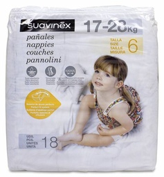 [248294] Suavinex Pañales para 17-28 Kg Talla 6, 18 Uds