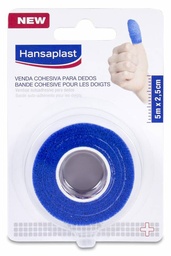 [189210] Hansaplast Venda Cohesiva para Dedos Azul 5 m x 2,5 cm, 1 Ud