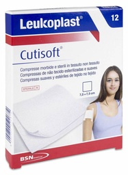 [186823] Leukoplast Cutisoft 7,5 cm x 7,5 cm, 12 Uds