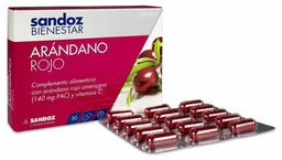 [166703] Sandoz Bienestar Ar ndano Rojo, 30 C psulas