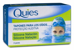 [146001] Quies Tapones O¡dos Silicona Nataci¢n, 6 Uds