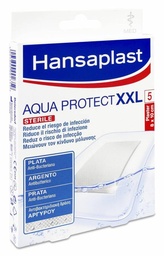 [108571] Hansaplast Aqua Protect Antibacteriano Impermeable XXL, 5 Uds