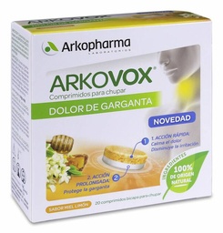 [185705] Arkopharma Arkovox Pr¢polis Miel y Lim¢n, 20 Comprimidos