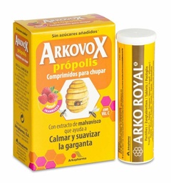 [169204] Arkopharma Arkovox Pr¢polis + Vitamina C Frambuesa, 24 Comprimidos