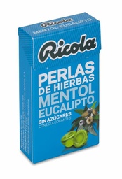 [173409] Ricola Perlas sin Az£car de Menthol-Eucalyptus, 25 g